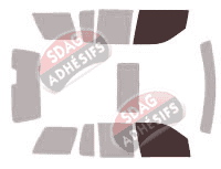 Gabarit vitrage - kit vitres avant - Ford Explorer (4) 5 portes (2007 - 2011)
