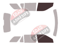 Gabarit vitrage - kit vitres avant - Ford Explorer (5) 5 portes (2010 - 2019)