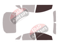 Gabarit vitrage - kit vitres avant - Ford Focus (3) Berline 4 portes (2011 - 2018)
