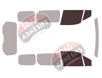 Gabarit vitrage - kit vitres avant - Ford Grand Connect (2) Tourneo 5 portes (2014 - 2024)