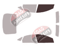Gabarit vitrage - kit vitres avant - Ford Mondeo (3) Berline 4 portes (2007 - 2014)
