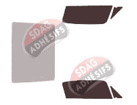 Gabarit vitrage - kit vitres avant - Ford Mustang (1) Coupe 2 portes (1967 - 1971)