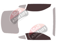 Gabarit vitrage - kit vitres avant - Ford Mustang (6) Coupe 2 portes (2015 - 2023)