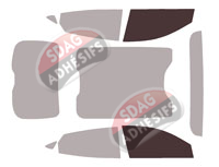 Gabarit vitrage - kit vitres avant - Ford Mustang Mach-E (1) Mach-E 5 portes (depuis 2021)