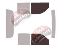Gabarit vitrage - kit vitres avant - Mazda B-serie (5) Pick-Up 4 portes (1997 - 2007)
