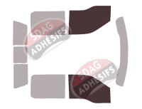 Gabarit vitrage - kit vitres avant - Ford F-Series (13) Super Crew Pick-up 4 portes (2015 - 2021)