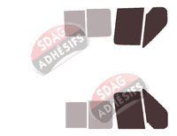 Gabarit vitrage - kit vitres avant - Ford Transit (4) Utilitaire 4/5 portes (2002 - 2013)