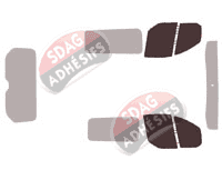 Gabarit vitrage - kit vitres avant - Ford Custom Transit (1) Utilitaire 5 portes (2014 - 2023) Gabarit vitrage - kit vitres avant - Ford Custom Transit (1) Utilitaire 5 portes (2014 - 2023)