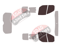 Gabarit vitrage - kit vitres avant - Ford Custom Transit (1) Utilitaire 4/5 portes (2014 - 2023) Gabarit vitrage - kit vitres avant - Ford Custom Transit (1) Utilitaire 4/5 portes (2014 - 2023)