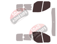 Gabarit vitrage - kit vitres avant - Ford Custom Transit (1) Utilitaire 5/6 portes (2014 - 2023) Gabarit vitrage - kit vitres avant - Ford Custom Transit (1) Utilitaire 5/6 portes (2014 - 2023)