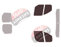 Gabarit vitrage - kit vitres avant - Ford Custom Transit (1) Utilitaire 5/6 portes (2013 - 2023) Gabarit vitrage - kit vitres avant - Ford Custom Transit (1) Utilitaire 5/6 portes (2013 - 2023)