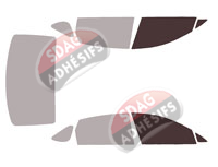 Gabarit vitrage - kit vitres avant - Genesis G80 (2) Berline 4 portes (depuis 2021)