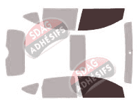 Gabarit vitrage - kit vitres avant - Honda CR-V (4) 5 portes (2012 - 2017)