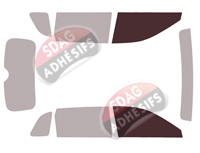 Gabarit vitrage - kit vitres avant - Honda CR-V (6) 5 portes (depuis 2023)