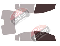 Gabarit vitrage - kit vitres avant - Honda City (6) Berline 4 portes (2015 - 2020)