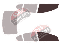 Gabarit vitrage - kit vitres avant - Honda City (5) Berline 4 portes (2009 - 2015)
