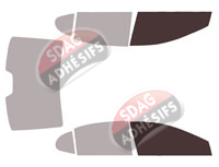 Gabarit vitrage - kit vitres avant - Honda City (7) Berline 4 portes (depuis 2020)