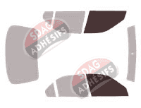 Gabarit vitrage - kit vitres avant - Honda Civic (6) 5 portes (1995 - 2000) Gabarit vitrage - kit vitres avant - Honda Civic (6) 5 portes (1995 - 2000)