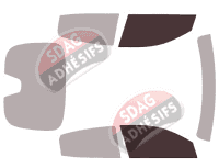 Gabarit vitrage - kit vitres avant - Honda Civic (10) 5 portes (2016 - 2021) Gabarit vitrage - kit vitres avant - Honda Civic (10) 5 portes (2016 - 2021)