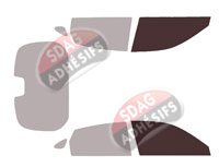 Gabarit vitrage - kit vitres avant - Honda Civic (11) 5 portes (depuis 2022) Gabarit vitrage - kit vitres avant - Honda Civic (11) 5 portes (depuis 2022)