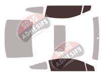 Gabarit vitrage - kit vitres avant - Honda Civic (9) Coupe 2 portes (2011 - 2016) Gabarit vitrage - kit vitres avant - Honda Civic (9) Coupe 2 portes (2011 - 2016)