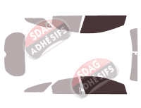 Gabarit vitrage - kit vitres avant - Honda Civic (9) Tourer Break 5 portes (2014 - 2018) Gabarit vitrage - kit vitres avant - Honda Civic (9) Tourer Break 5 portes (2014 - 2018)