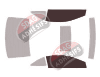 Gabarit vitrage - kit vitres avant - Honda Civic (8) Type-R Coupe 2 portes (2006 - 2011) Gabarit vitrage - kit vitres avant - Honda Civic (8) Type-R Coupe 2 portes (2006 - 2011)