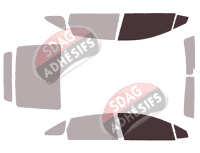 Gabarit vitrage - kit vitres avant - Honda Clarity 5 portes (2016 - 2021)