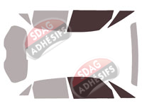 Gabarit vitrage - kit vitres avant - Honda Jazz (4) 5 portes (depuis 2020)