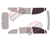 Gabarit vitrage - kit vitres avant - Honda Odyssey (5) 5 portes (depuis 2017)