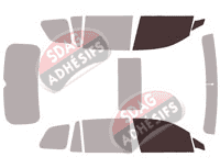 Gabarit vitrage - kit vitres avant - Honda Passport (3) 5 portes (2018 - 2025) Gabarit vitrage - kit vitres avant - Honda Passport (3) 5 portes (2018 - 2025)