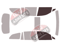 Gabarit vitrage - kit vitres avant - Honda Pilot (3) 5 portes (2015 - 2022) Gabarit vitrage - kit vitres avant - Honda Pilot (3) 5 portes (2015 - 2022)