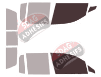 Gabarit vitrage - kit vitres avant - Honda Ridgeline Pick-up 4 portes (depuis 2016)