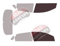 Gabarit vitrage - kit vitres avant - Hyundai Accent (5) 5 portes (depuis 2019)
