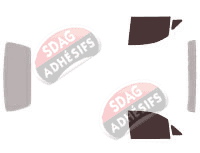 Gabarit vitrage - kit vitres avant - Hyundai H1 (1) Utilitaire 5 portes (1997 - 2007)