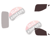 Gabarit vitrage - kit vitres avant - Hyundai H1 (2) Utilitaire 5 portes (depuis 2008)