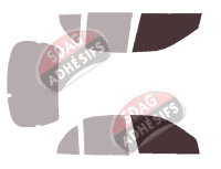 Gabarit vitrage - kit vitres avant - Hyundai Accent (1) 5 portes (1994 - 2000)