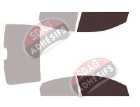 Gabarit vitrage - kit vitres avant - Hyundai Accent (5) Berline 4 portes (2017 - 2022)