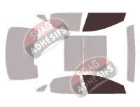 Gabarit vitrage - kit vitres avant - Hyundai Azera (5) Berline 4 portes (2012 - 2019)