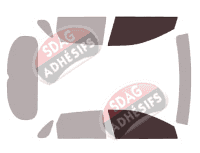 Gabarit vitrage - kit vitres avant - Hyundai Elantra (6) 5 portes (2016 - 2021)