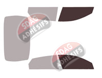 Gabarit vitrage - kit vitres avant - Hyundai Elantra (7) Berline 4 portes (depuis 2020)