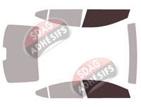 Gabarit vitrage - kit vitres avant - Hyundai Elantra (6) Berline 4 portes (2016 - 2021)