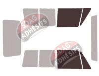 Gabarit vitrage - kit vitres avant - Hyundai Galloper Court 3 portes (1991 - 2006)