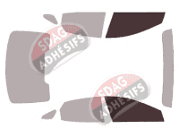 Gabarit vitrage - kit vitres avant - Hyundai Grandeur (3) Berline 4 portes (2012 - 2018)