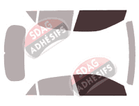 Gabarit vitrage - kit vitres avant - Hyundai i20 (2) 5 portes (2014 - 2020)