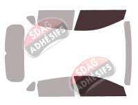 Gabarit vitrage - kit vitres avant - Hyundai i20 (3) 5 portes (depuis 2020)