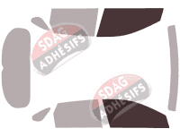 Gabarit vitrage - kit vitres avant - Hyundai i30 (3) 5 portes (2017 - 2023)