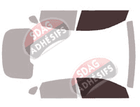 Gabarit vitrage - kit vitres avant - Hyundai i30 (3) Fastback 5 portes (depuis 2017)