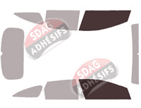 Gabarit vitrage - kit vitres avant - Hyundai i30 (3) SW Break 5 portes (depuis 2017)