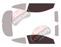 Gabarit vitrage - kit vitres avant - Hyundai i30 (2) Coupe 3 portes (2013 - 2017)